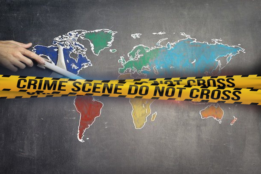 Which are the top 10 countries with highest crime rates in 2023?