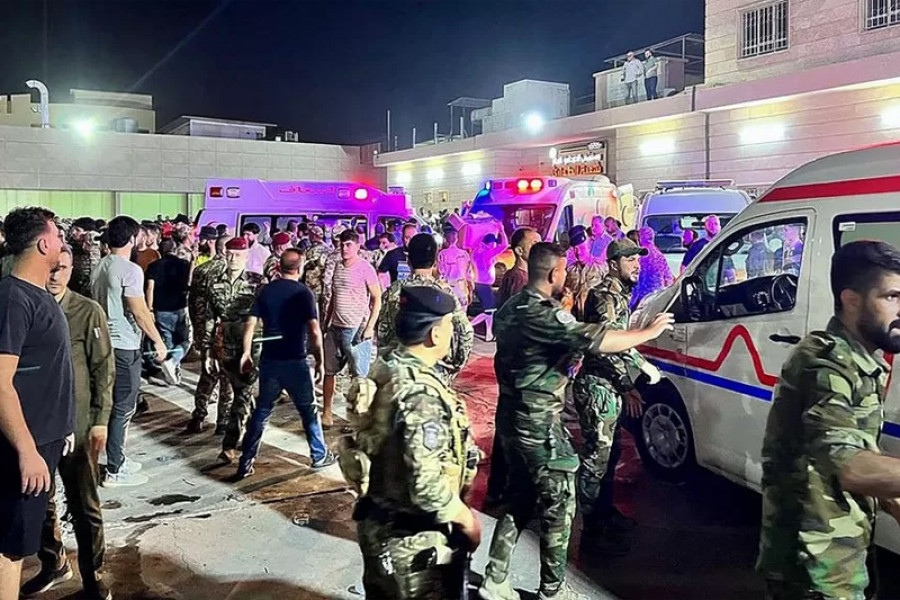 Iraq fire: At least 100 killed in blaze at wedding party in Nineveh