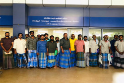 19 Indian fishermen repatriated from Sri Lanka, reach Chennai