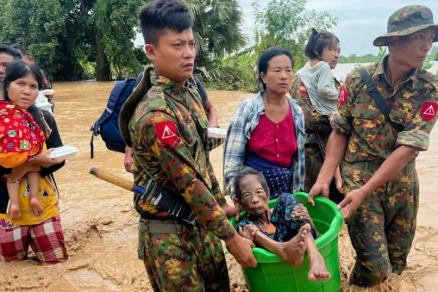 Floods and mudslides kill more than 200 in Myanmar