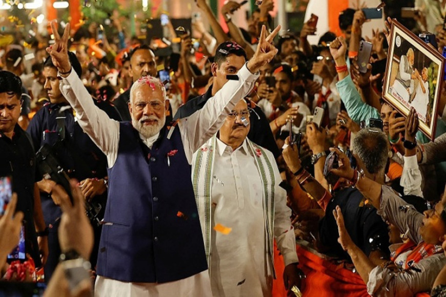 Modi claims victory in India’s election but drop in support forces him to rely on coalition partners