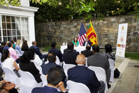 US envoy meets Washington based Sri Lankan diaspora